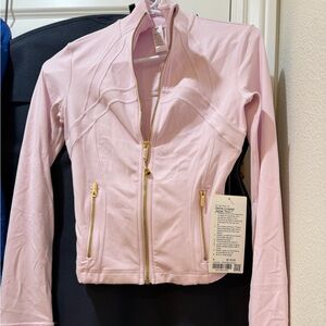 Lululemon cropped define jacket PNKO gold